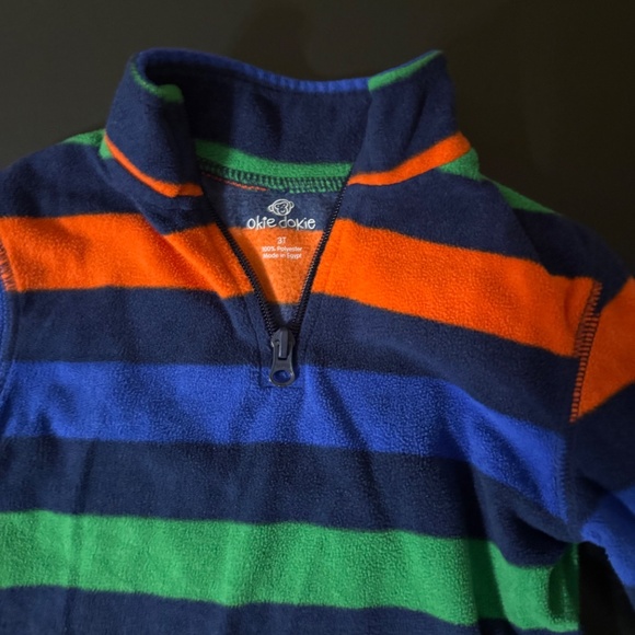 Faux Fleece Striped Sweater - Picture 2 of 3